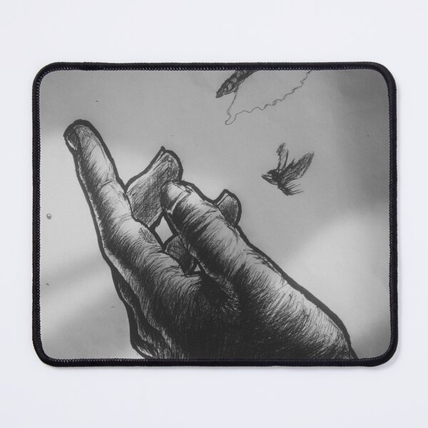 Item preview, Reaching for Freedom Butterfly Ink Drawing designed and sold by InkcredibleNG.
