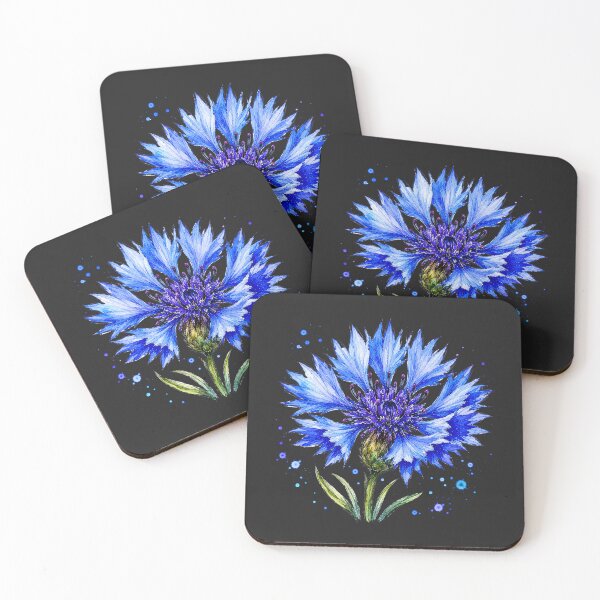 Item preview, Blue Cornflower Watercolor Art – Elegant Botanical Floral Illustration designed and sold by ColorSplash123.