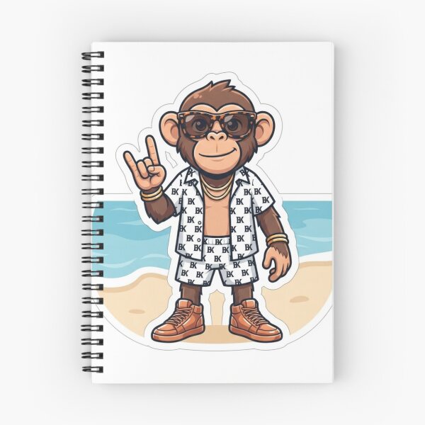 Item preview, Cool Monkey Rocker Summer Beach Graphic designed and sold by BoldConcept43.
