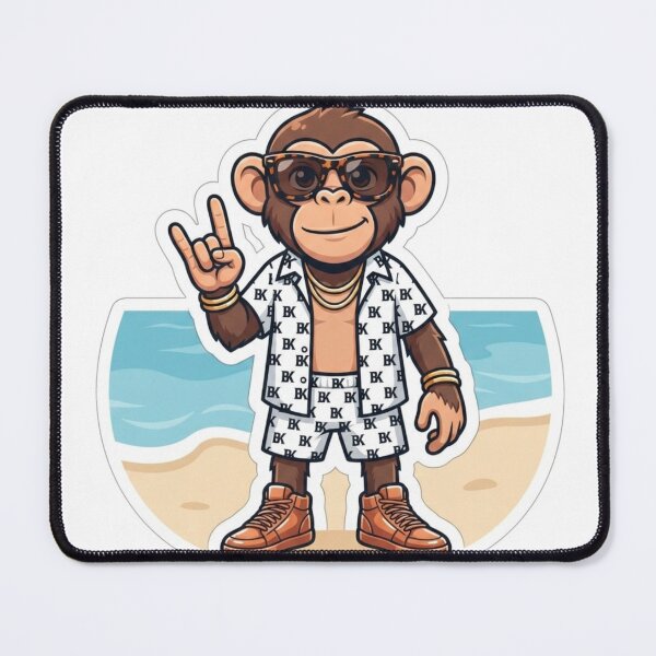 Item preview, Cool Monkey Rocker Summer Beach Graphic designed and sold by BoldConcept43.