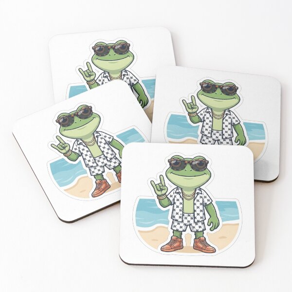 Item preview, Cool Frog Rocker Summer Beach Graphic designed and sold by BoldConcept43.