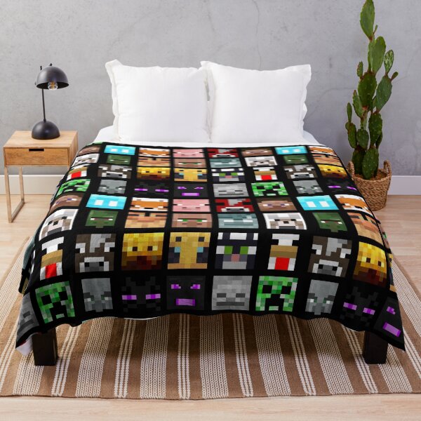 Item preview, blocky gaming pattern steve creeper enderman minecrafter designed and sold by Infdesigner.