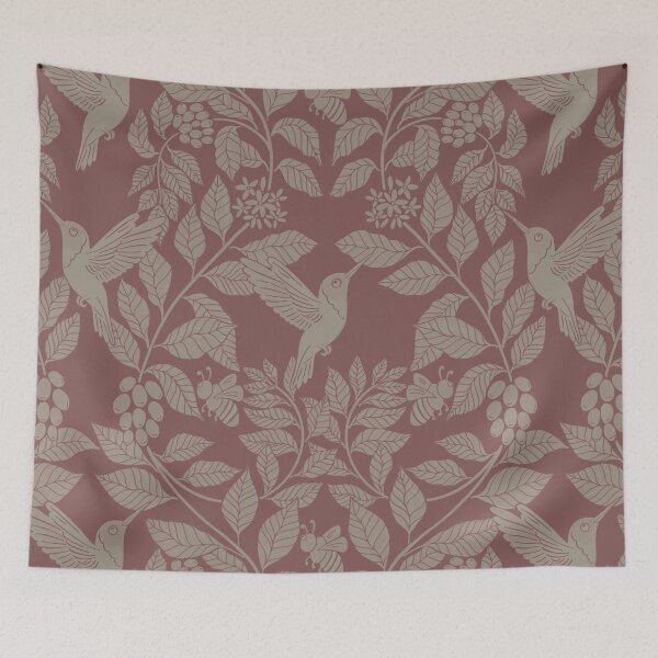 Item preview, Coffee plants, coffee garden, hummingbird and bees, coffee arabica  designed and sold by DColourMuse.