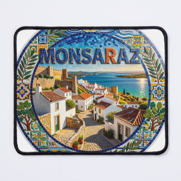 Item preview, Monsaraz Medieval Mosaic Travel Sticker Summer Souvenir designed and sold by Imaginarium of Chaos falcon88 .