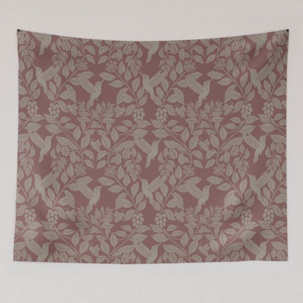 Item preview, Medium Coffee plants, coffee garden, hummingbird and bees, coffee arabica  designed and sold by DColourMuse.