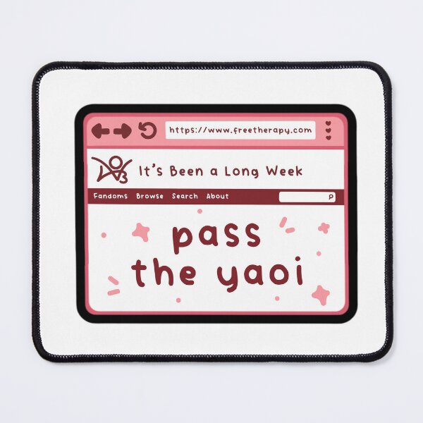 Item preview, Pass The Yaoi designed and sold by shrimpmyride.