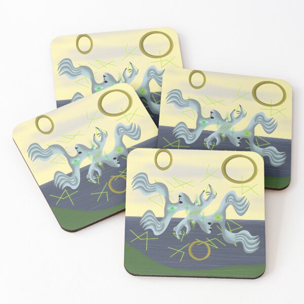 Item preview, Twin Spirits of the Neon Hollow designed and sold by Andrew James Oddly Drawn.