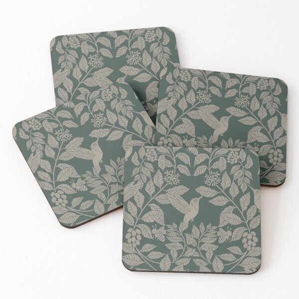 Item preview, Coffee plants, coffee garden, hummingbird and bees, coffee arabica  designed and sold by DColourMuse.