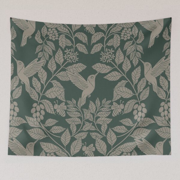 Item preview, Coffee plants, coffee garden, hummingbird and bees, coffee arabica  designed and sold by DColourMuse.
