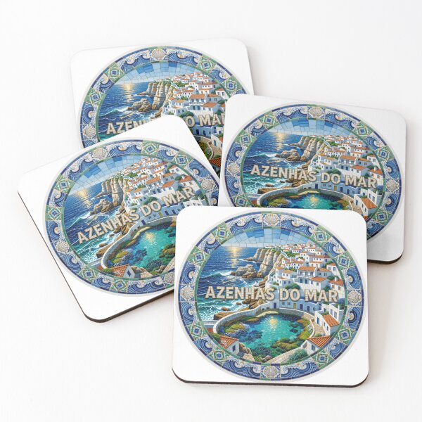 Item preview, Azenhas do Mar Cliffside Mosaic Travel Sticker Summer Souvenir designed and sold by Imaginarium of Chaos falcon88 .