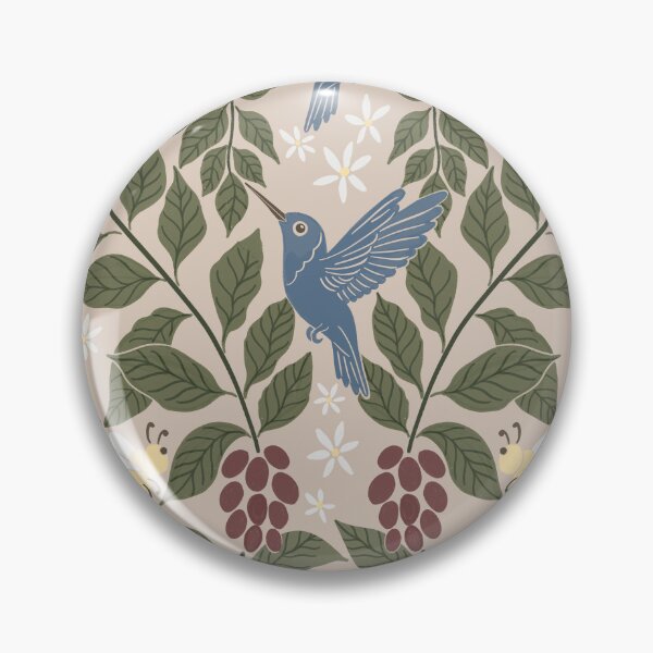 Item preview, Coffee plants, coffee garden, hummingbird and bees, coffee arabica  designed and sold by DColourMuse.