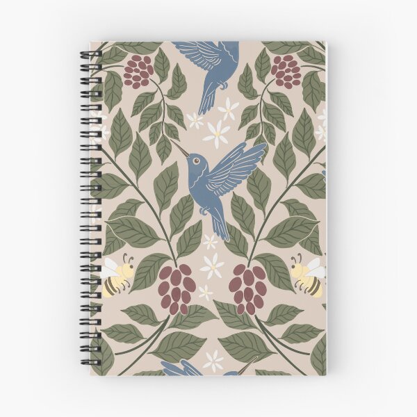 Item preview, Coffee plants, coffee garden, hummingbird and bees, coffee arabica  designed and sold by DColourMuse.