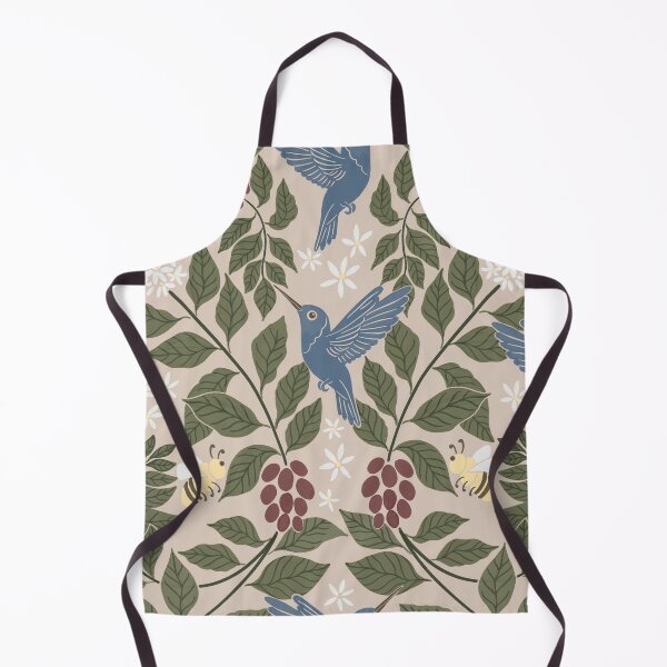 Item preview, Coffee plants, coffee garden, hummingbird and bees, coffee arabica designed and sold by DColourMuse.