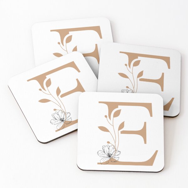 Item preview, Floral Monogram Letter E Sticker | Elegant Botanical Initial E designed and sold by Mia-sanocean.