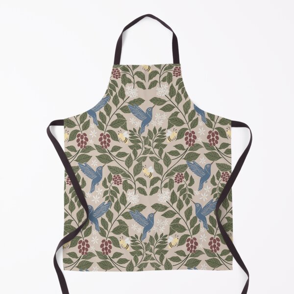 Item preview, Medium Coffee plants, coffee garden, hummingbird and bees, coffee arabica designed and sold by DColourMuse.