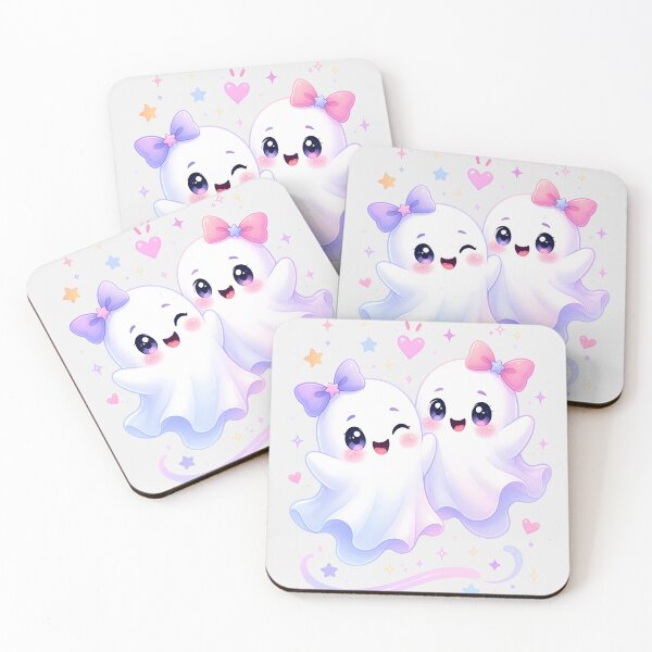 Item preview, Cute Kawaii Ghost Best Friends designed and sold by naragon4289.