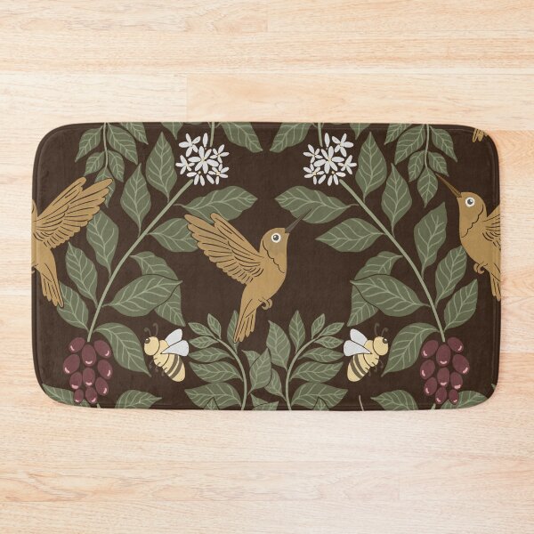 Item preview, Coffee plants, coffee garden, hummingbird and bees, coffee arabica  designed and sold by DColourMuse.