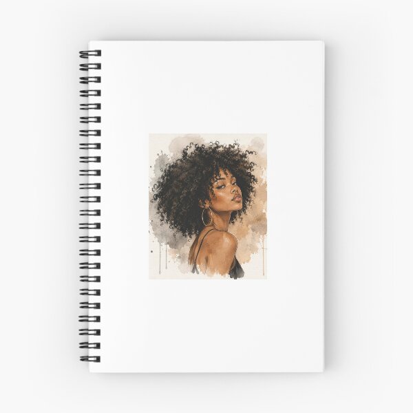 Item preview, Natural Beauty – Curly Afro Portrait designed and sold by Reelsetdessins.