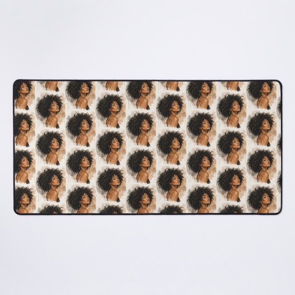 Item preview, Natural Beauty – Curly Afro Portrait designed and sold by Reelsetdessins.