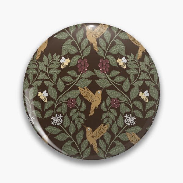 Item preview, Medium Coffee plants, coffee garden, hummingbird and bees, coffee arabica  designed and sold by DColourMuse.