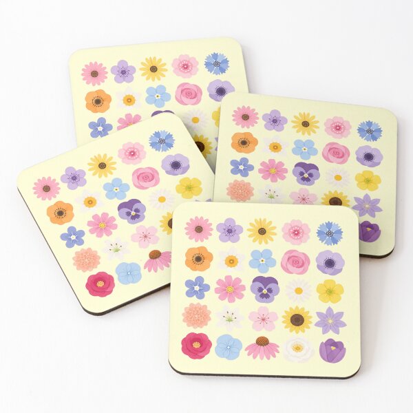 Item preview, Wildflower Garden Floral Pattern Grid designed and sold by Cerys-GS.
