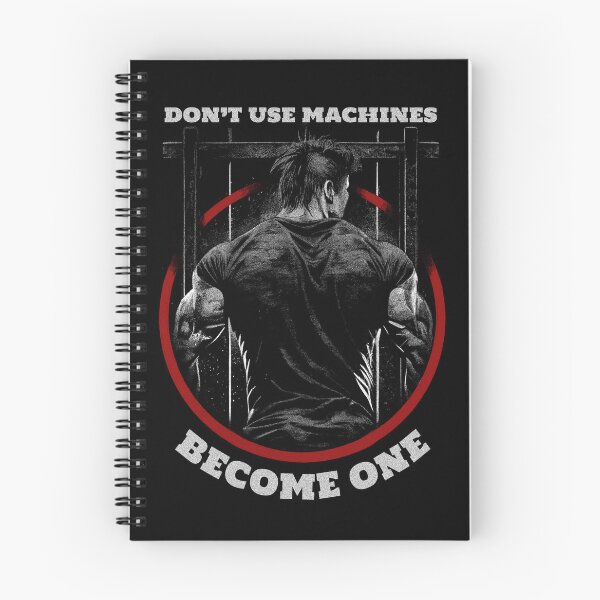 Item preview, Don't Use Machines Become One | Hardcore Gym Bodybuilding Motivation Design designed and sold by Hilal-Studio.