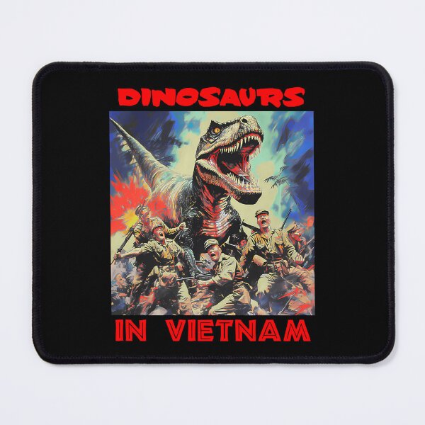 Item preview, T Rex Dinosaur Attack Vietnam War Soldiers designed and sold by quinnifier.