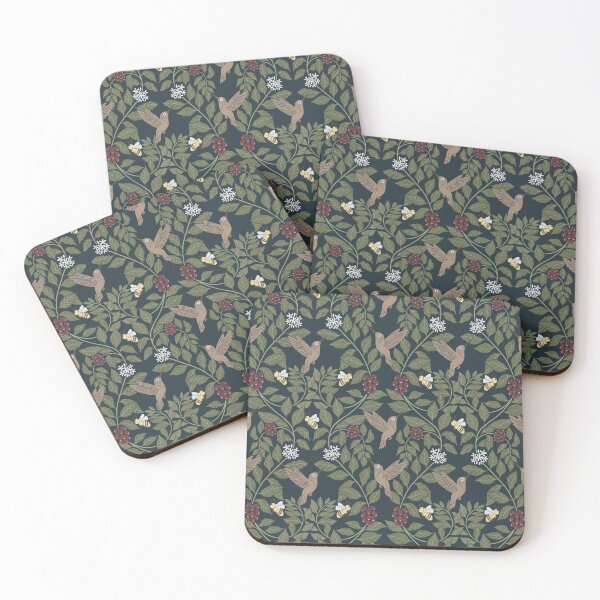 Item preview, Medium Coffee plants, coffee garden, hummingbird and bees, coffee arabica  designed and sold by DColourMuse.