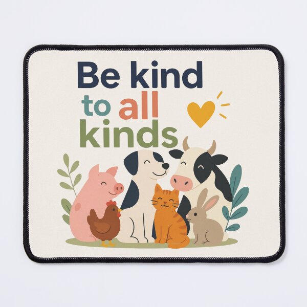 Item preview, Be Kind To All Kinds Animal Lover Graphic designed and sold by Cerys-GS.
