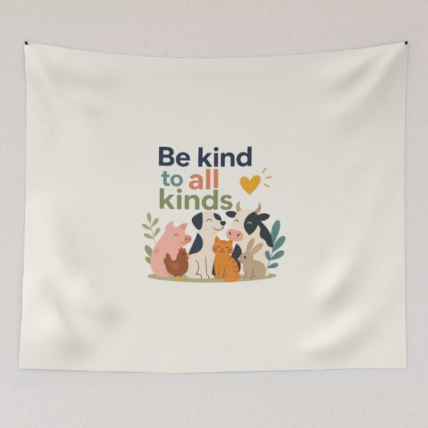 Item preview, Be Kind To All Kinds Animal Lover Graphic designed and sold by Cerys-GS.