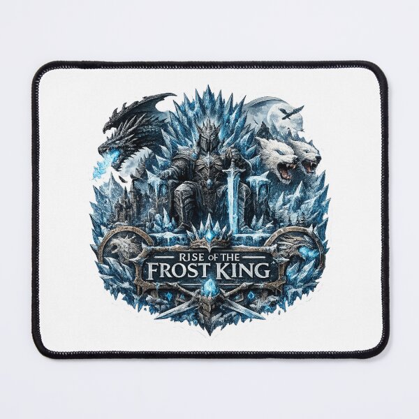 Item preview, Rise of the Frost King Sticker | Epic Dark Fantasy Dragon & Ice Kingdom Vinyl Decal designed and sold by DKraftz.
