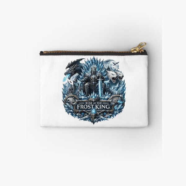 Item preview, Rise of the Frost King Sticker | Epic Dark Fantasy Dragon & Ice Kingdom Vinyl Decal designed and sold by DKraftz.