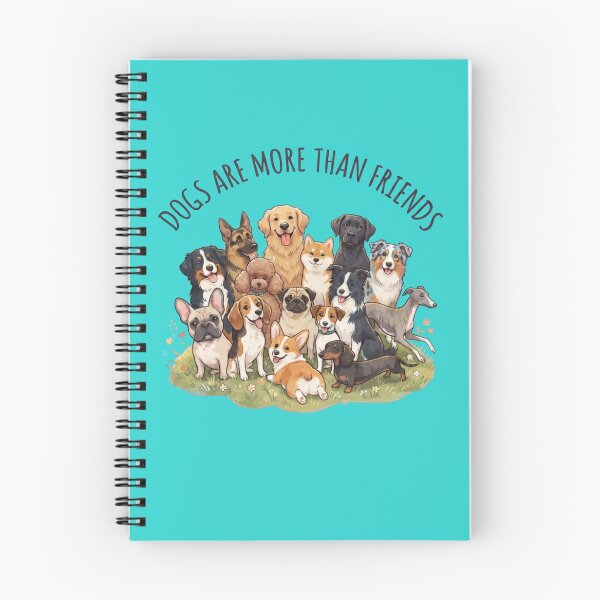Item preview, Dogs Are More Than Friends - Cute Dog Breeds Illustration designed and sold by Evelashop.