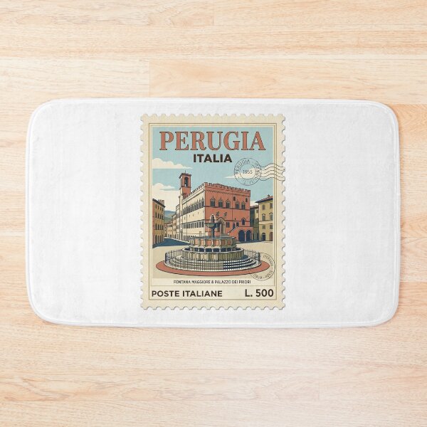 Item preview, Vintage Perugia Italy Travel Stamp Palazzo Dei Priori designed and sold by k3rstman1.