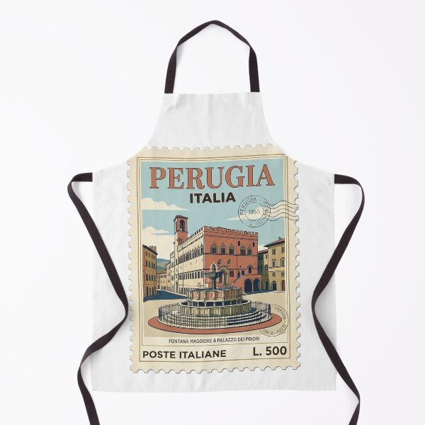 Item preview, Vintage Perugia Italy Travel Stamp Palazzo Dei Priori designed and sold by k3rstman1.