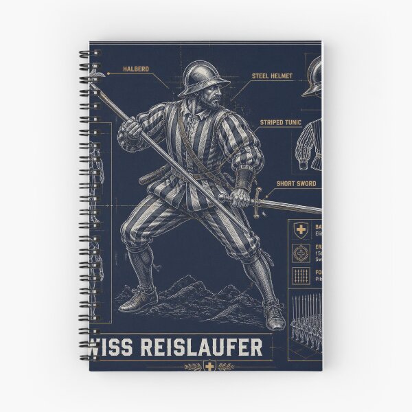 Item preview, Swiss Reislaufer Blueprint Warrior Art designed and sold by SunnyDesign82.