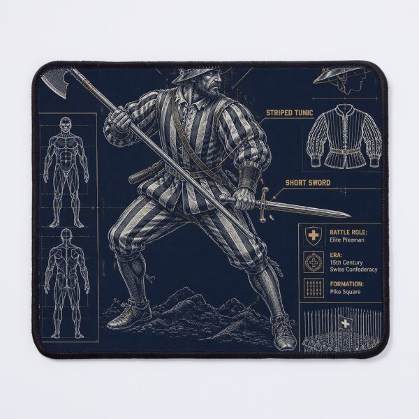 Item preview, Swiss Reislaufer Blueprint Warrior Art designed and sold by SunnyDesign82.