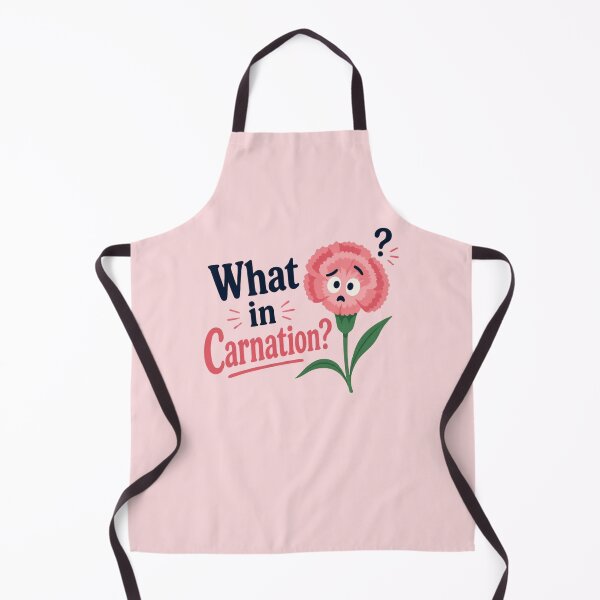 Item preview, What in Carnation Funny Flower Pun Flower Quote designed and sold by Cerys-GS.