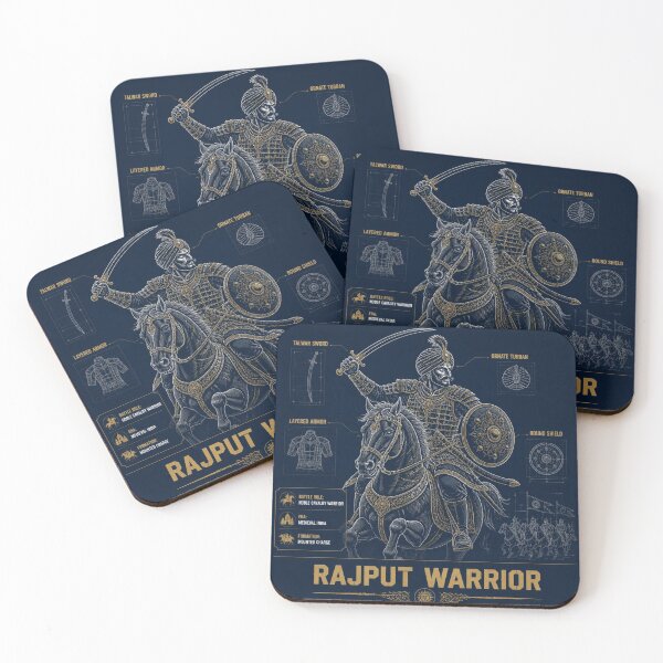 Item preview, Rajput Warrior Blueprint Art designed and sold by SunnyDesign82.