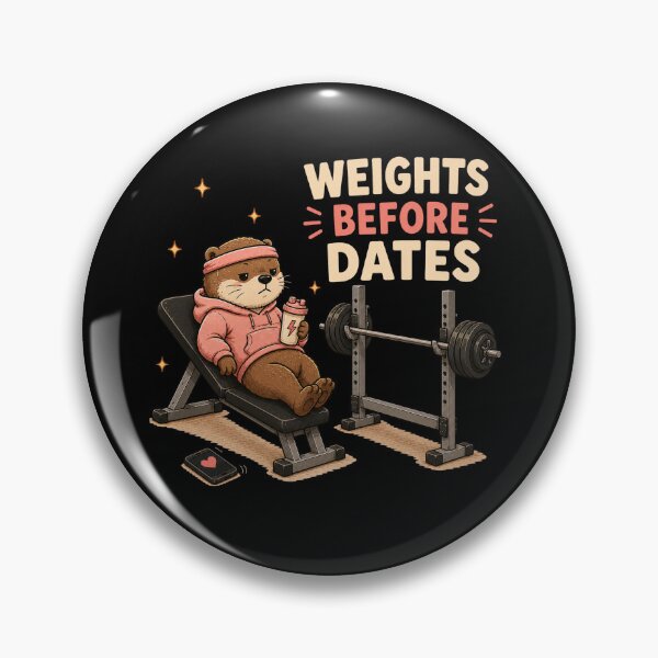 Item preview, Weights Before Dates Otter | Funny Gym Workout Shirt | Cute Weightlifting Fitness Animal designed and sold by HumbleAthlete.