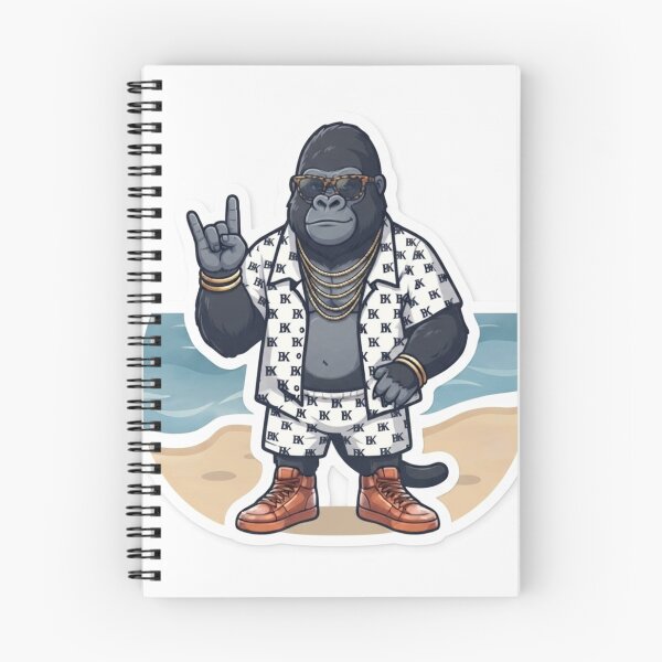Item preview, Cool Gorilla Rocker Summer Beach Graphic designed and sold by BoldConcept43.