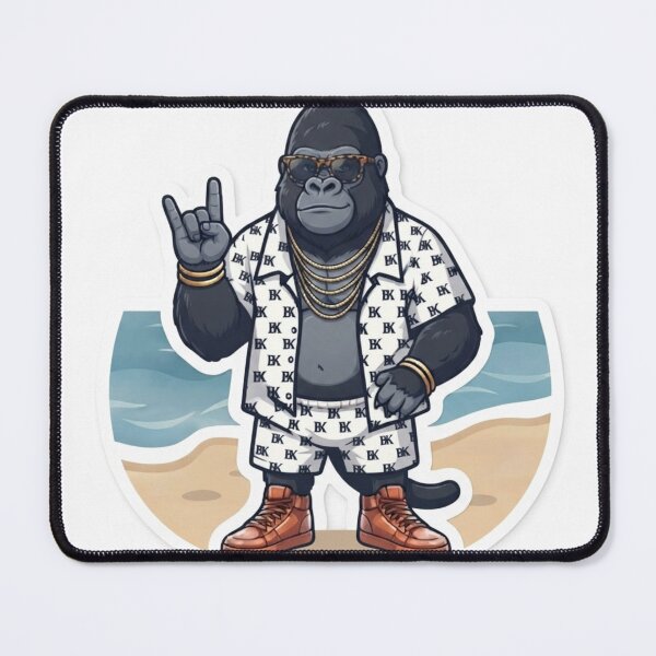 Item preview, Cool Gorilla Rocker Summer Beach Graphic designed and sold by BoldConcept43.