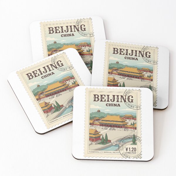 Item preview, Vintage Beijing China Forbidden City Travel Stamp designed and sold by k3rstman1.