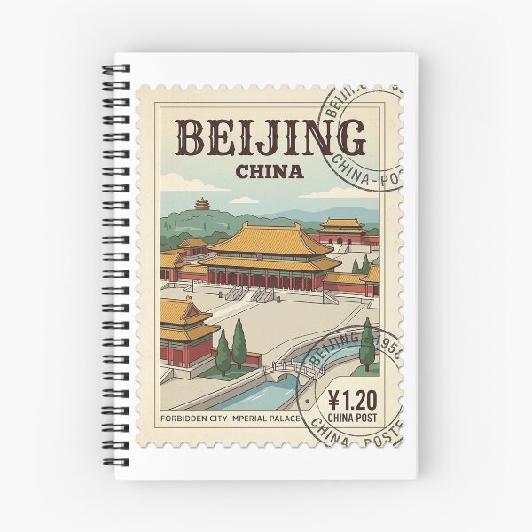 Item preview, Vintage Beijing China Forbidden City Travel Stamp designed and sold by k3rstman1.