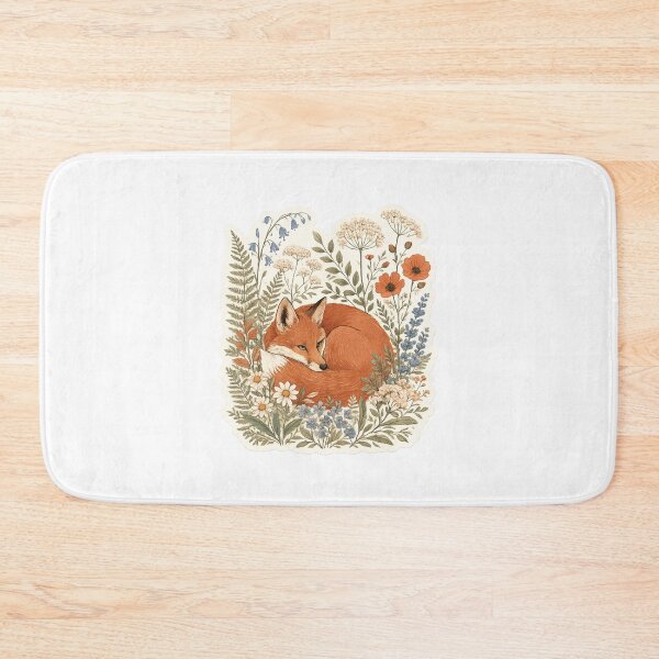 Item preview, Whimsical Woodland Fox Botanical Sticker designed and sold by nouhaZN.
