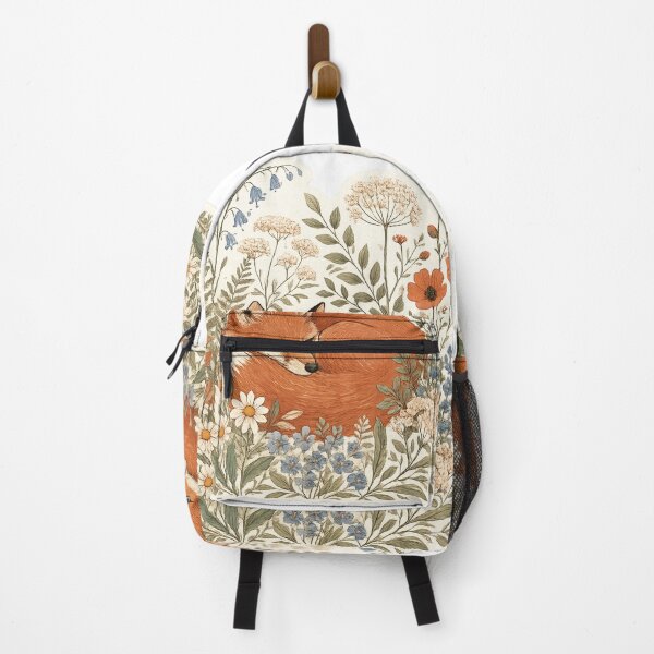Item preview, Whimsical Woodland Fox Botanical Sticker designed and sold by nouhaZN.
