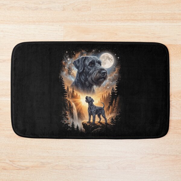 Item preview, Giant Schnauzer Howling Moon Art Dog Mom Dad Lover designed and sold by dian-rody-crest.