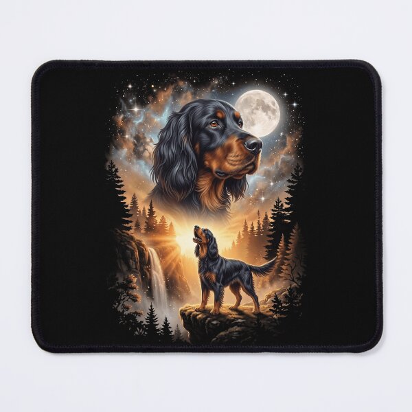 Item preview, Gordon Setter Howling Moon Art Dog Mom Dad Lover designed and sold by dian-rody-crest.