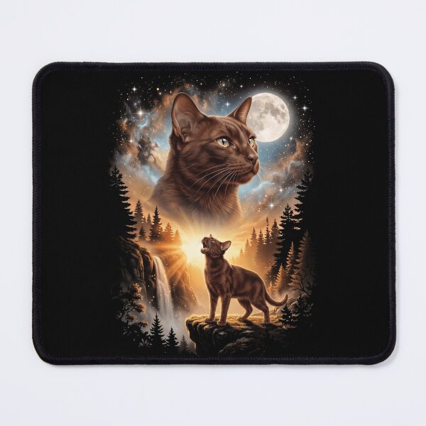 Item preview, Havana Brown Howling Moon Art Cat Mom Dad Lover designed and sold by dian-rody-crest.