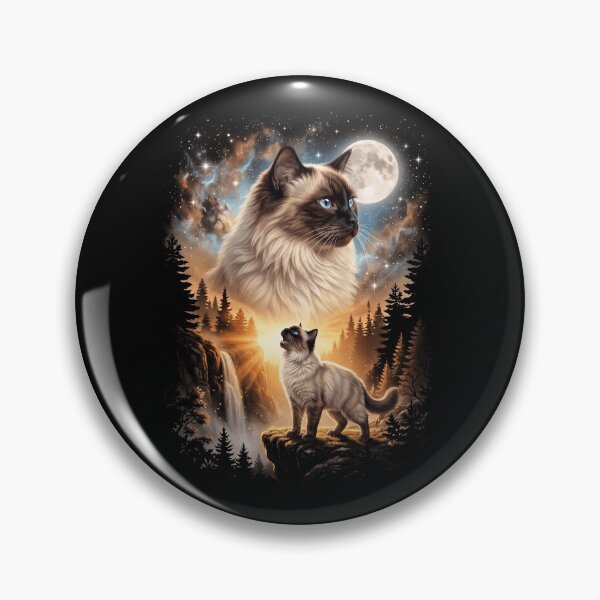 Item preview, Himalayan Howling Moon Art Cat Mom Dad Lover designed and sold by dian-rody-crest.